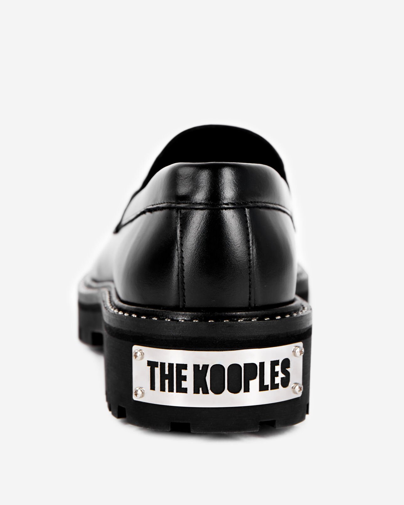 The Kooples WOMEN BLACK black leather loafers