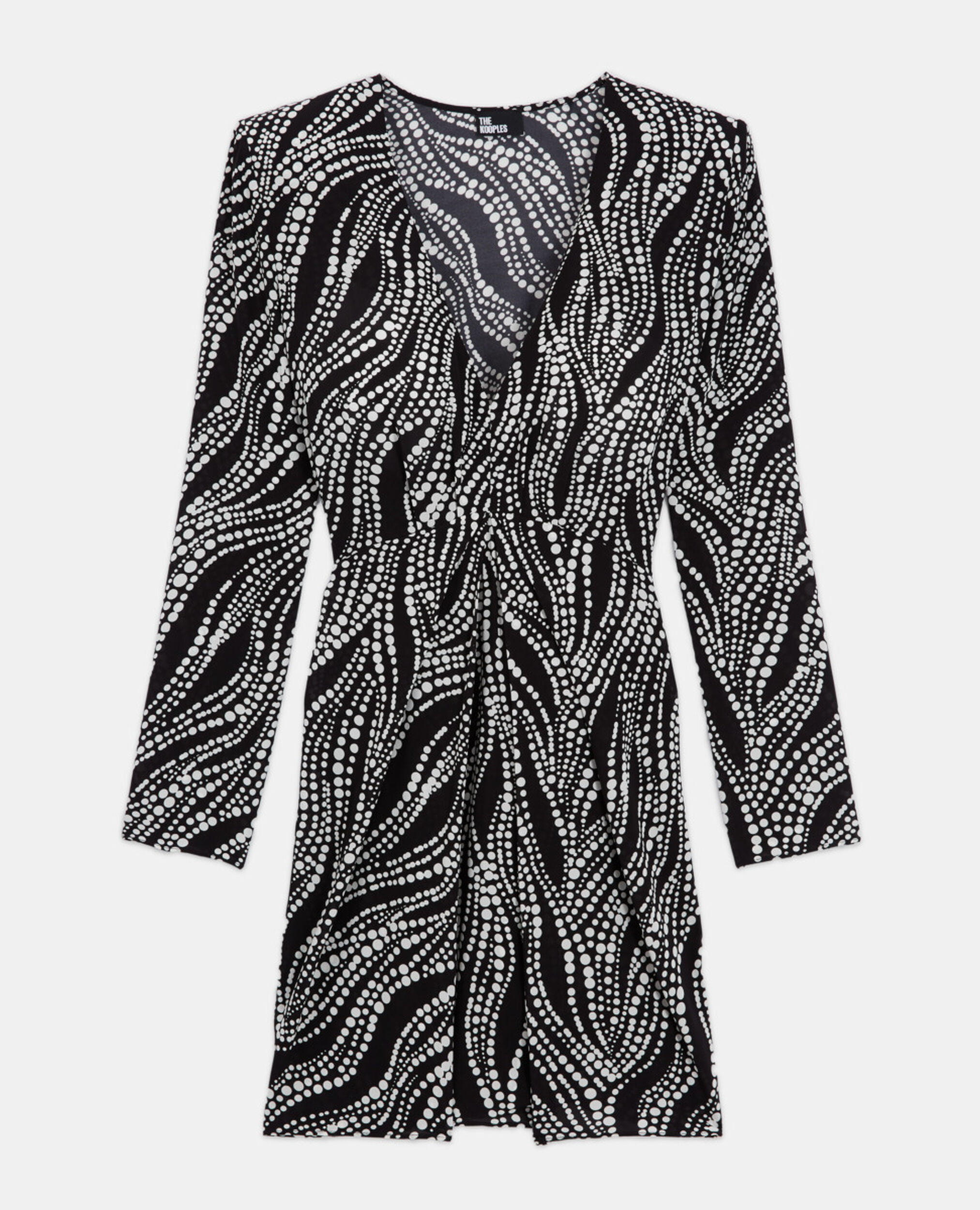Robe courte imprimée, BLACK WHITE, hi-res image number null