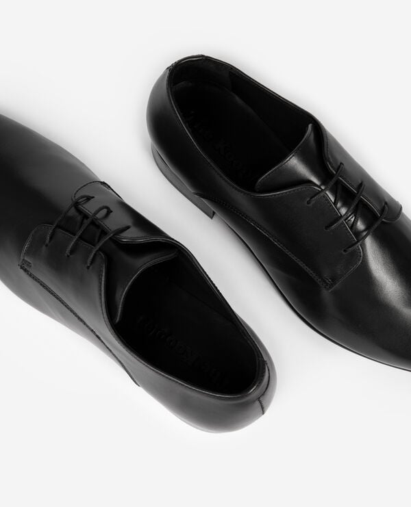 The Kooples MEN BLACK black leather derbies
