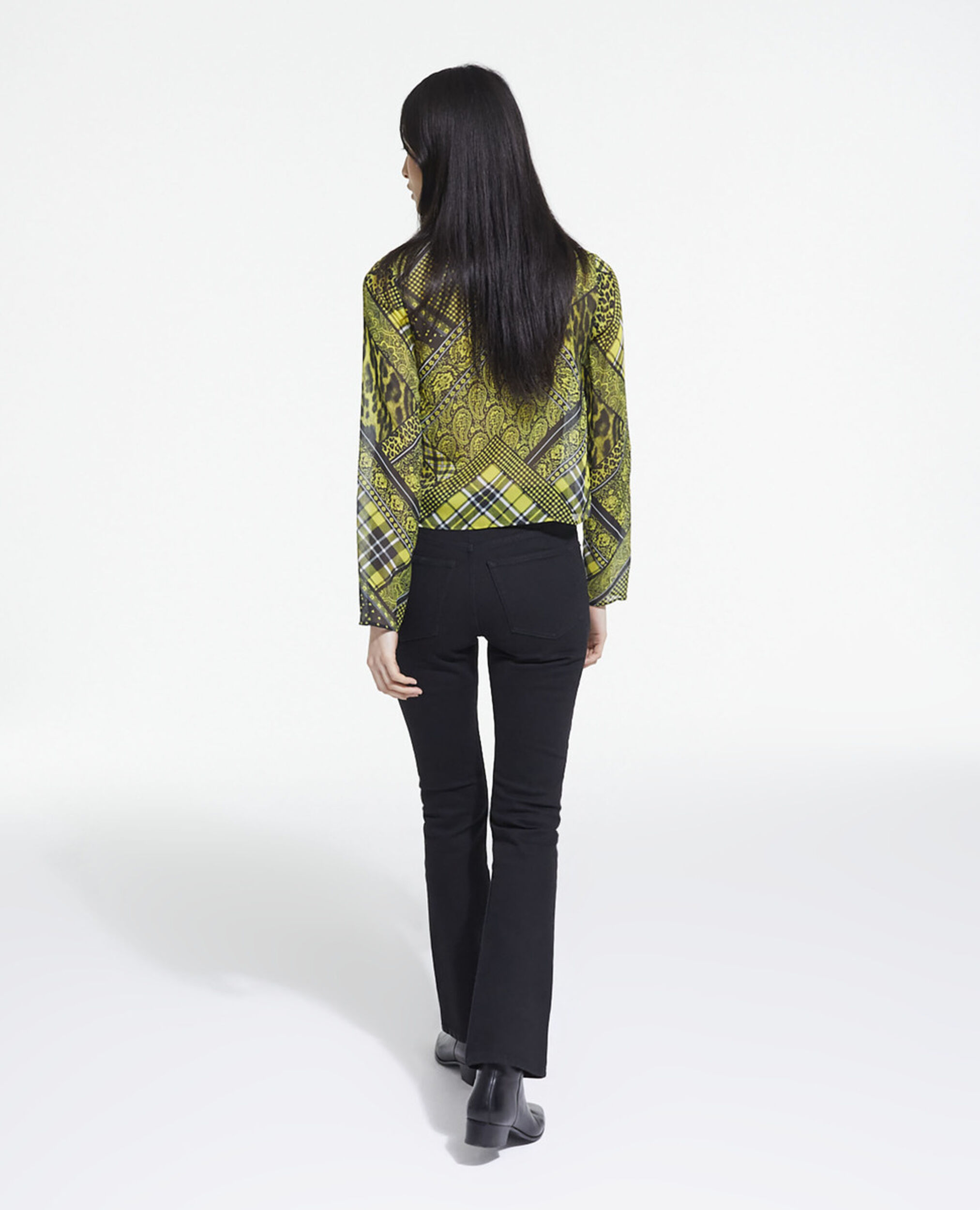 Top imprimé, BLACK / YELLOW, hi-res image number null