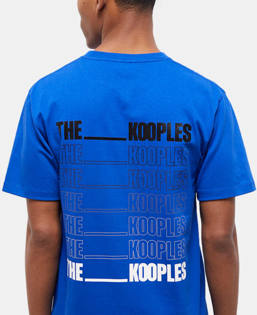 t-shirt homme logo the kooples bleu