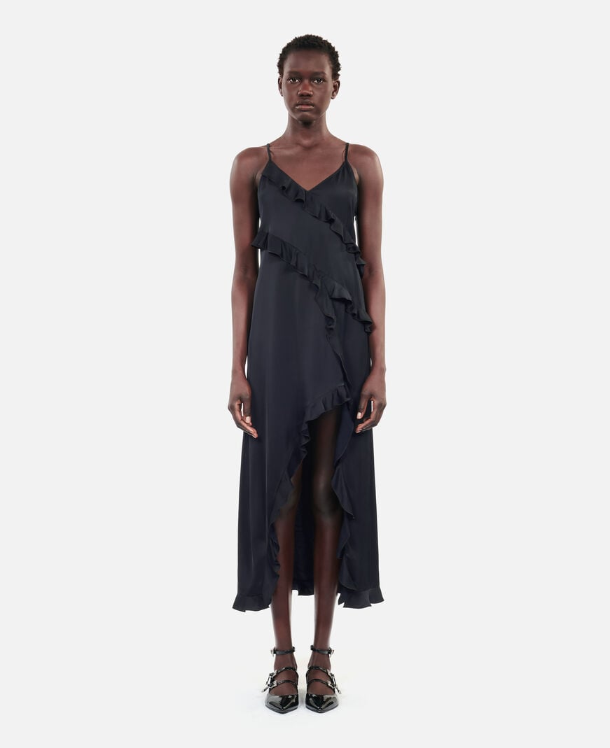 The Kooples WOMEN BLACK black long slipdress