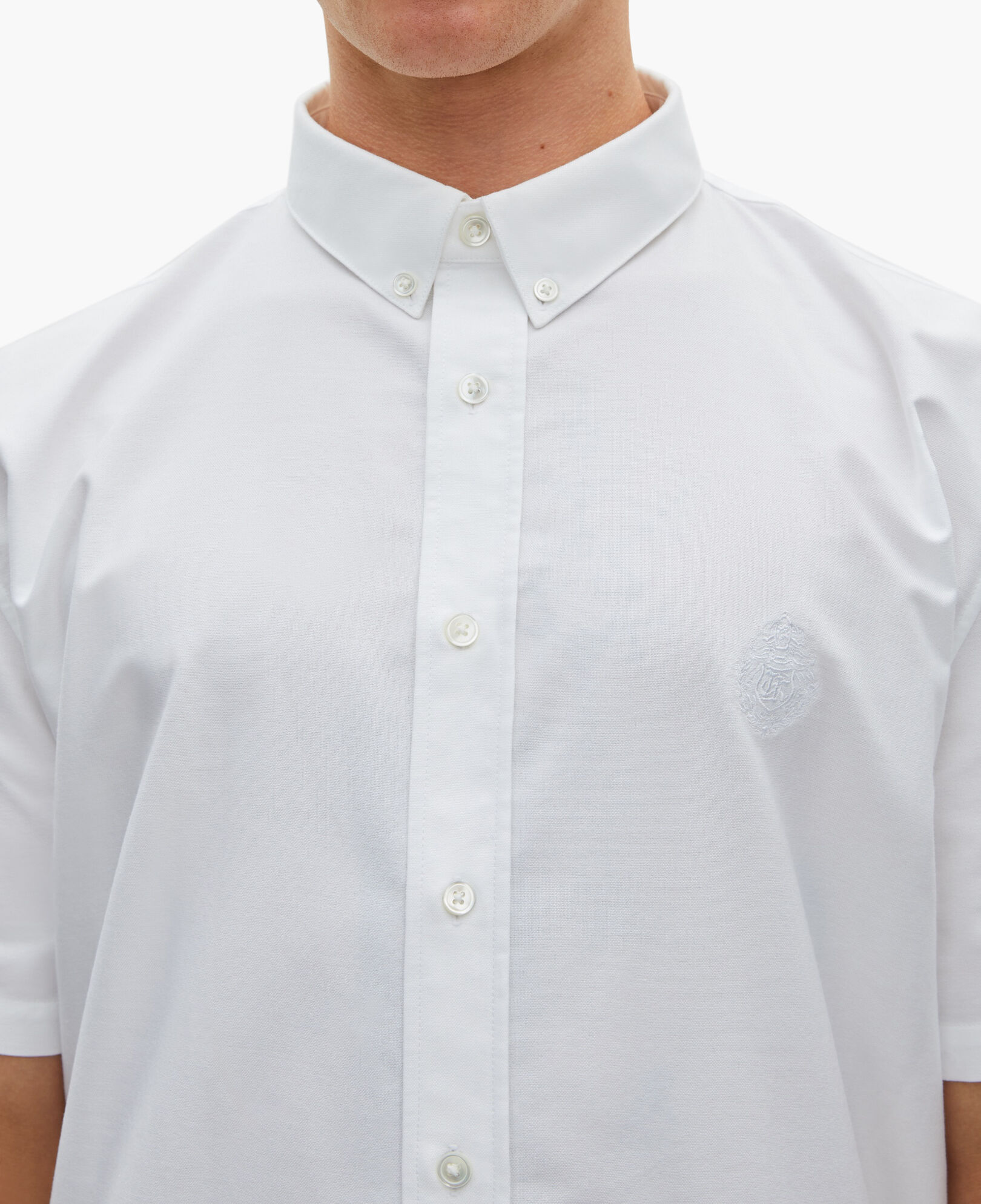 The Kooples MEN WHITE short-sleeved white shirt