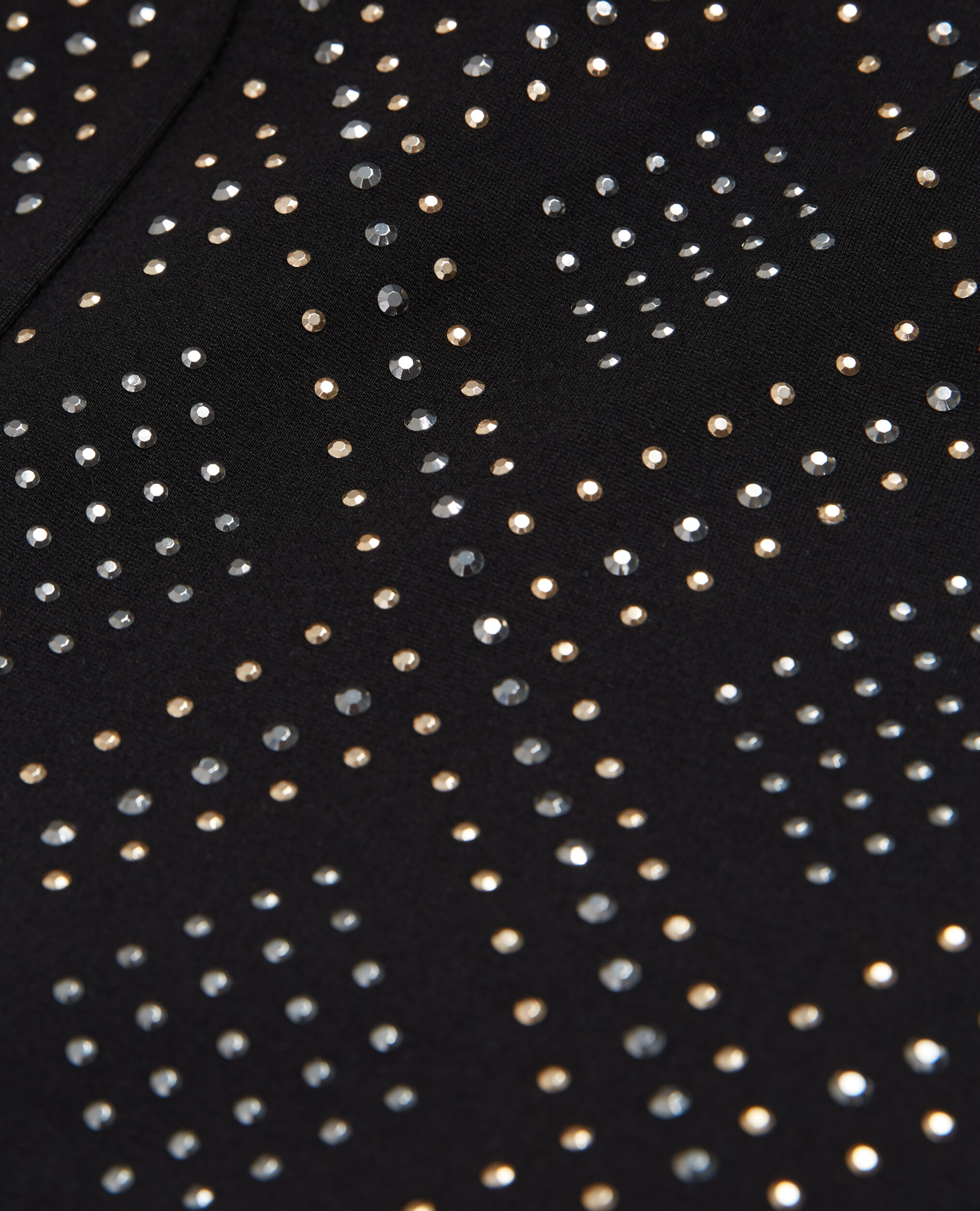 Black pants cheap with rhinestones