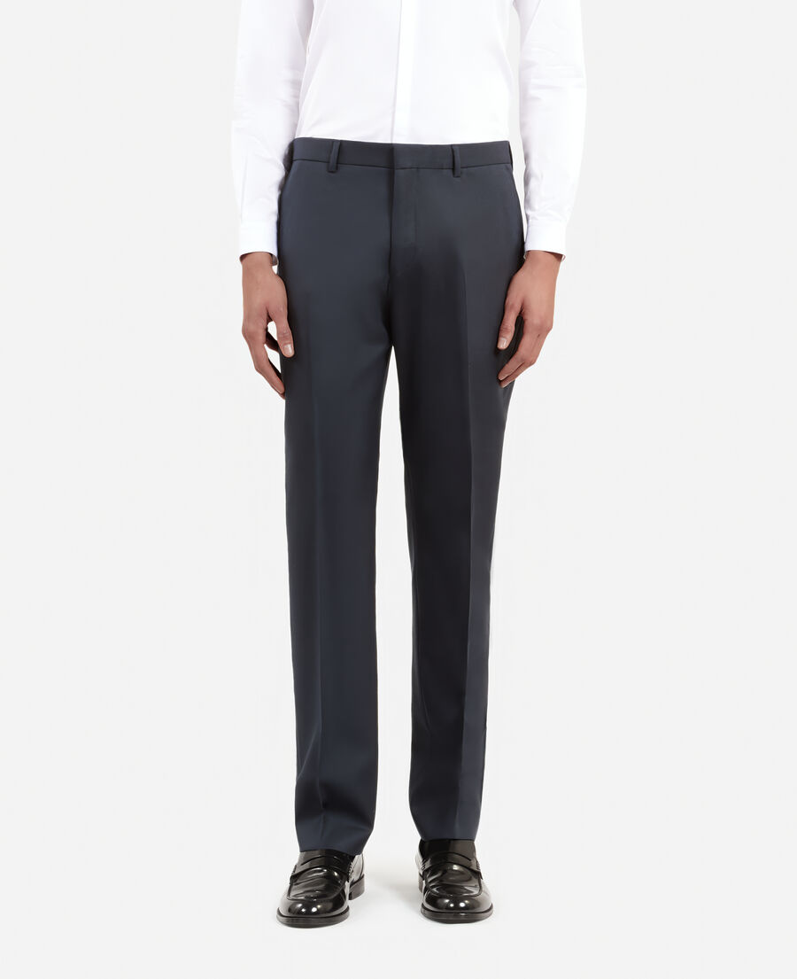 The Kooples MEN BLUE PETROL straight blue suit pants