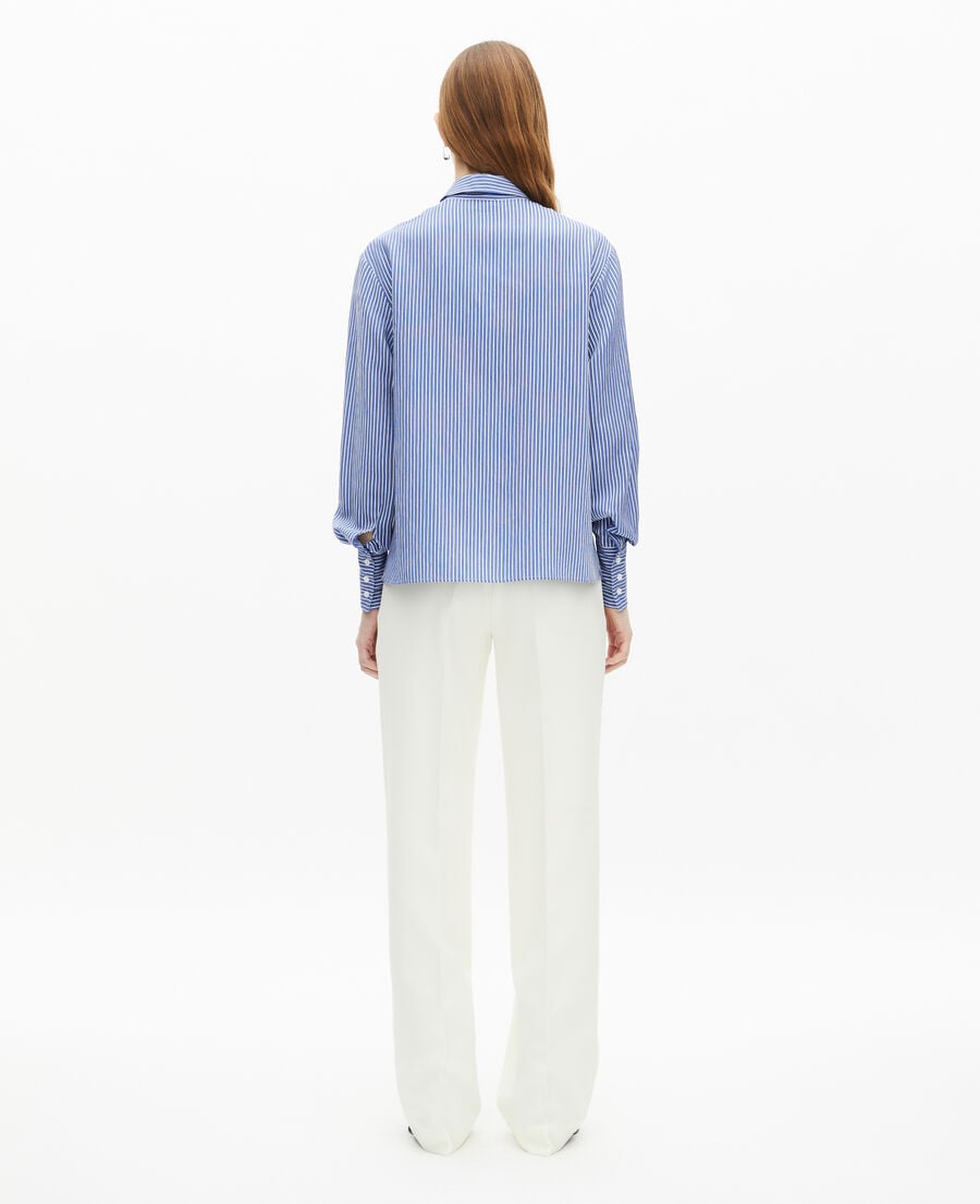 The Kooples WOMEN BLUE WHITE striped shirt