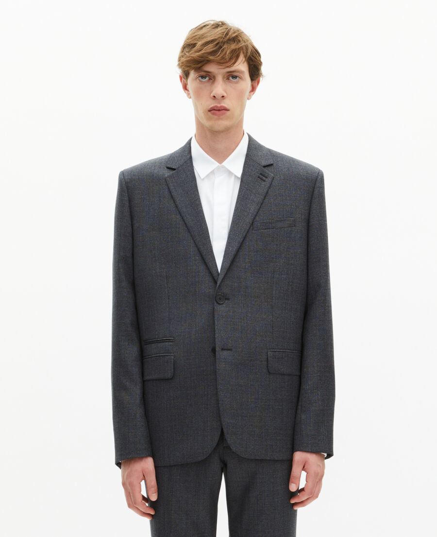The Kooples H GREY grey wool suit jacket