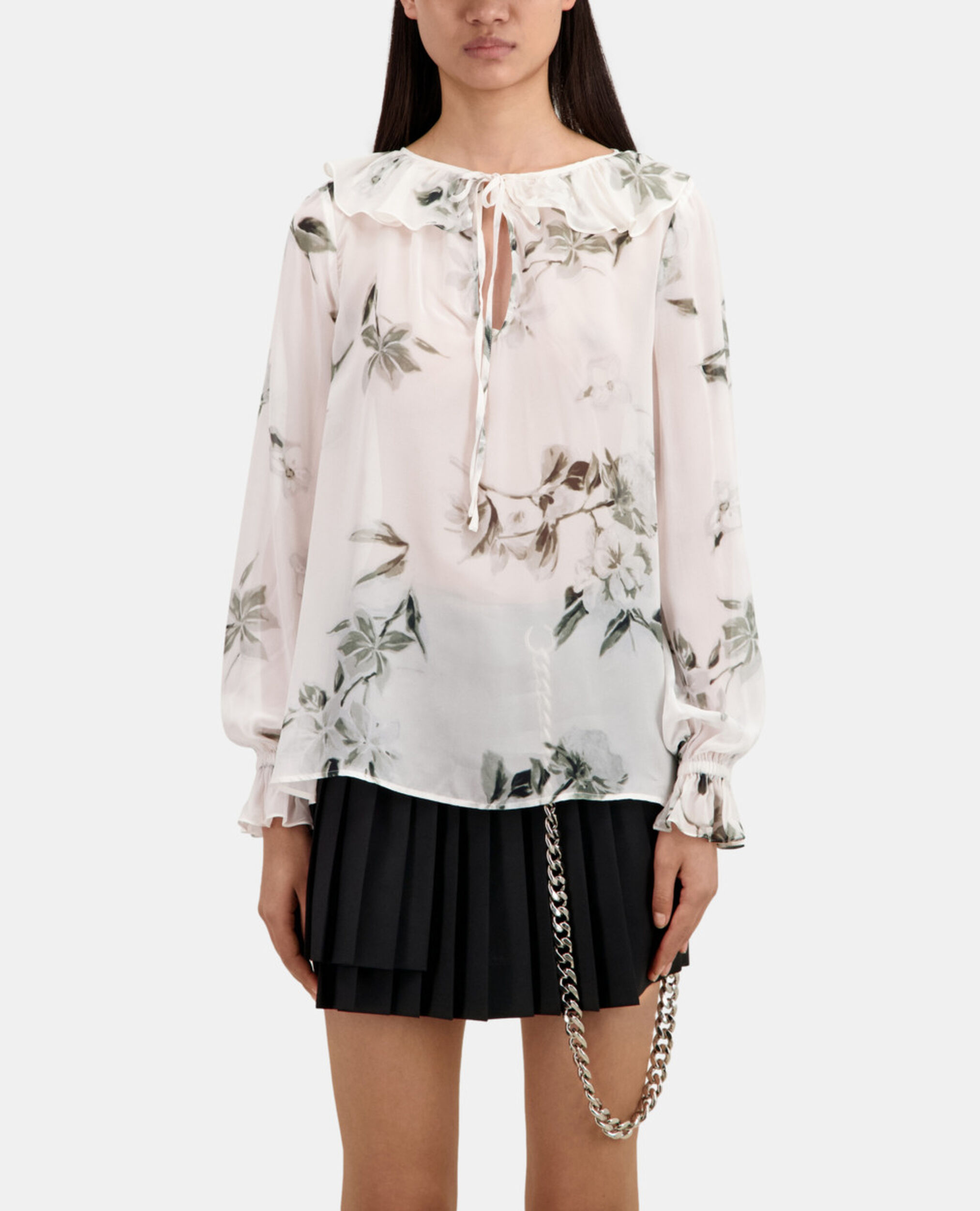 Top estampado volantes, ECRU, hi-res image number null