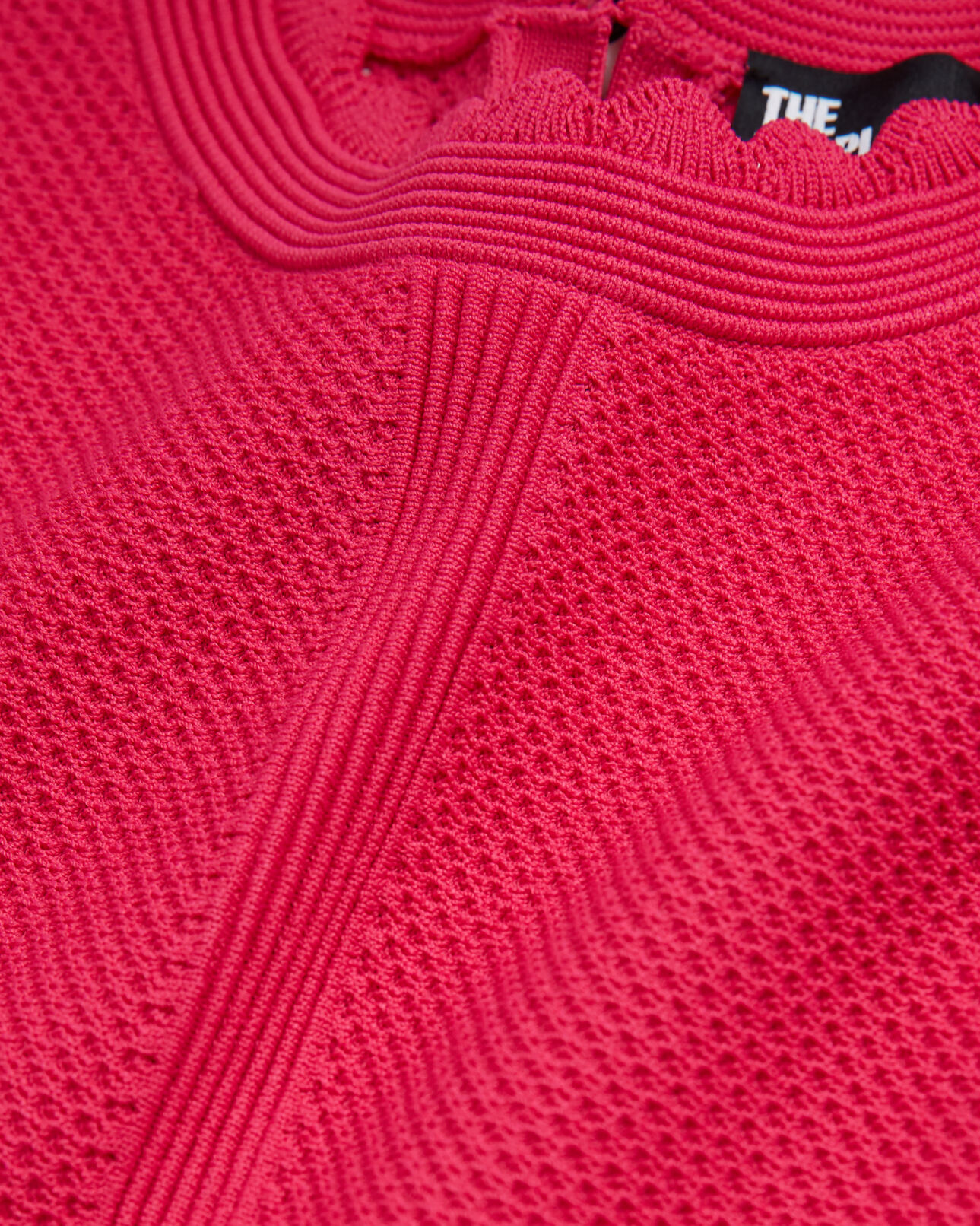 The Kooples WOMEN PINK pink openwork short knit top