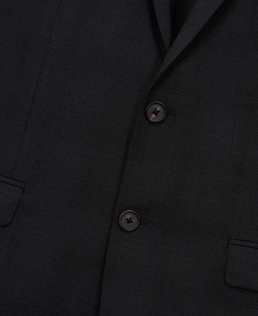 The Kooples MEN BLACK black suit jacket with motifs