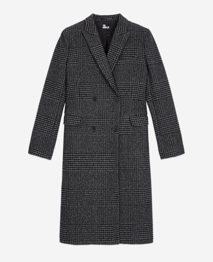 manteau en laine gris