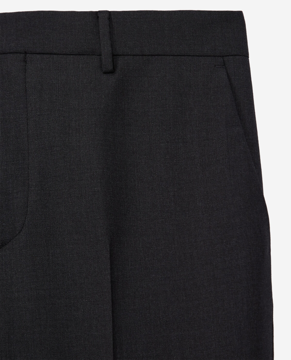 Gray wool suit pants slim fit