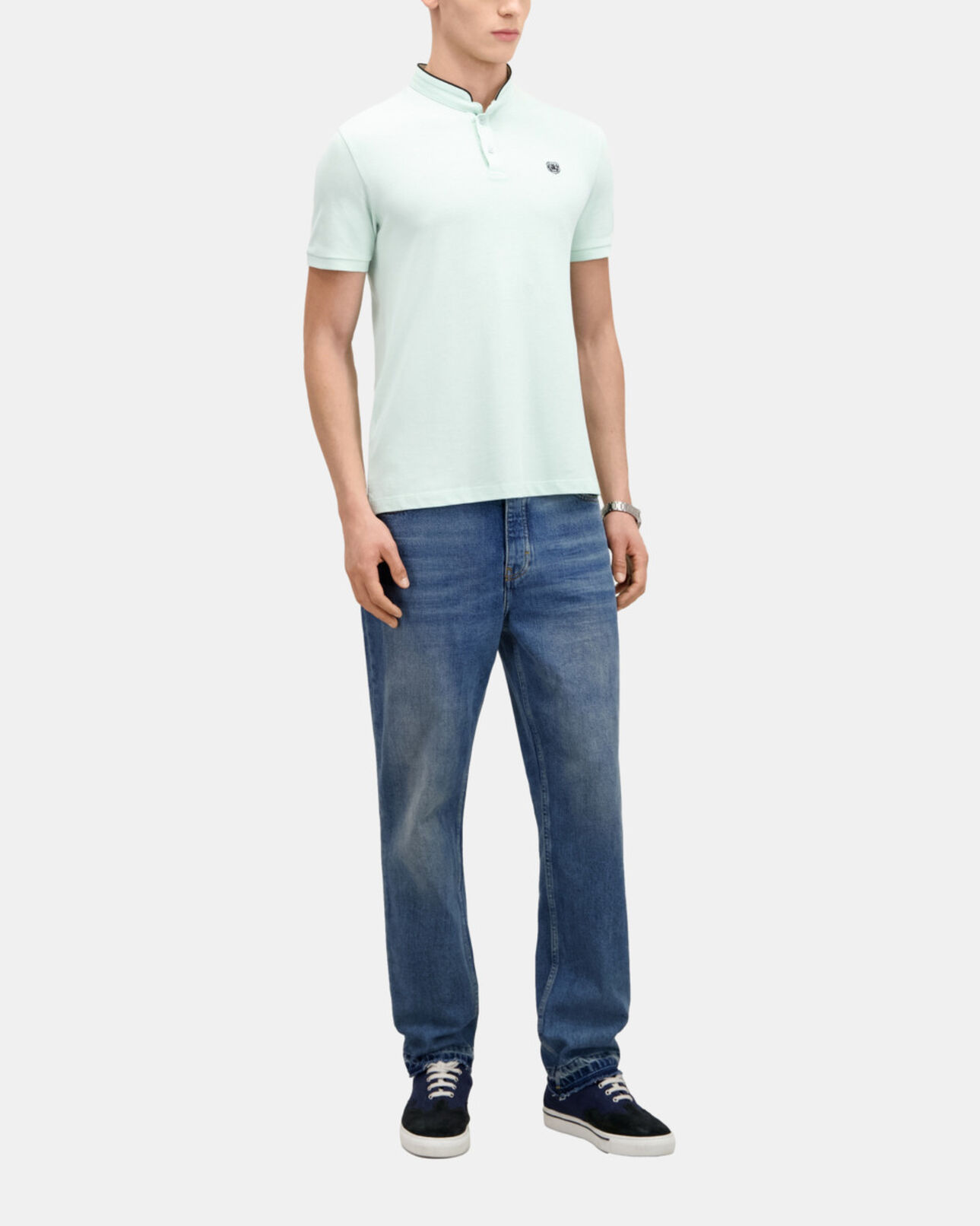 The Kooples HOMME OCEAN polo vert en coton