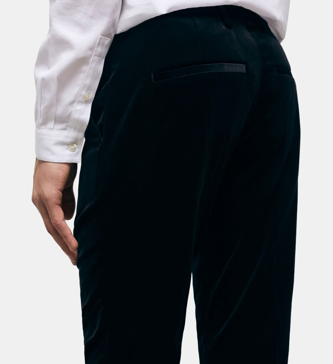 Tommy Hilfiger Men's Hall Modern-Fit Velvet Dress Pants Black 40x30  NWT | eBay