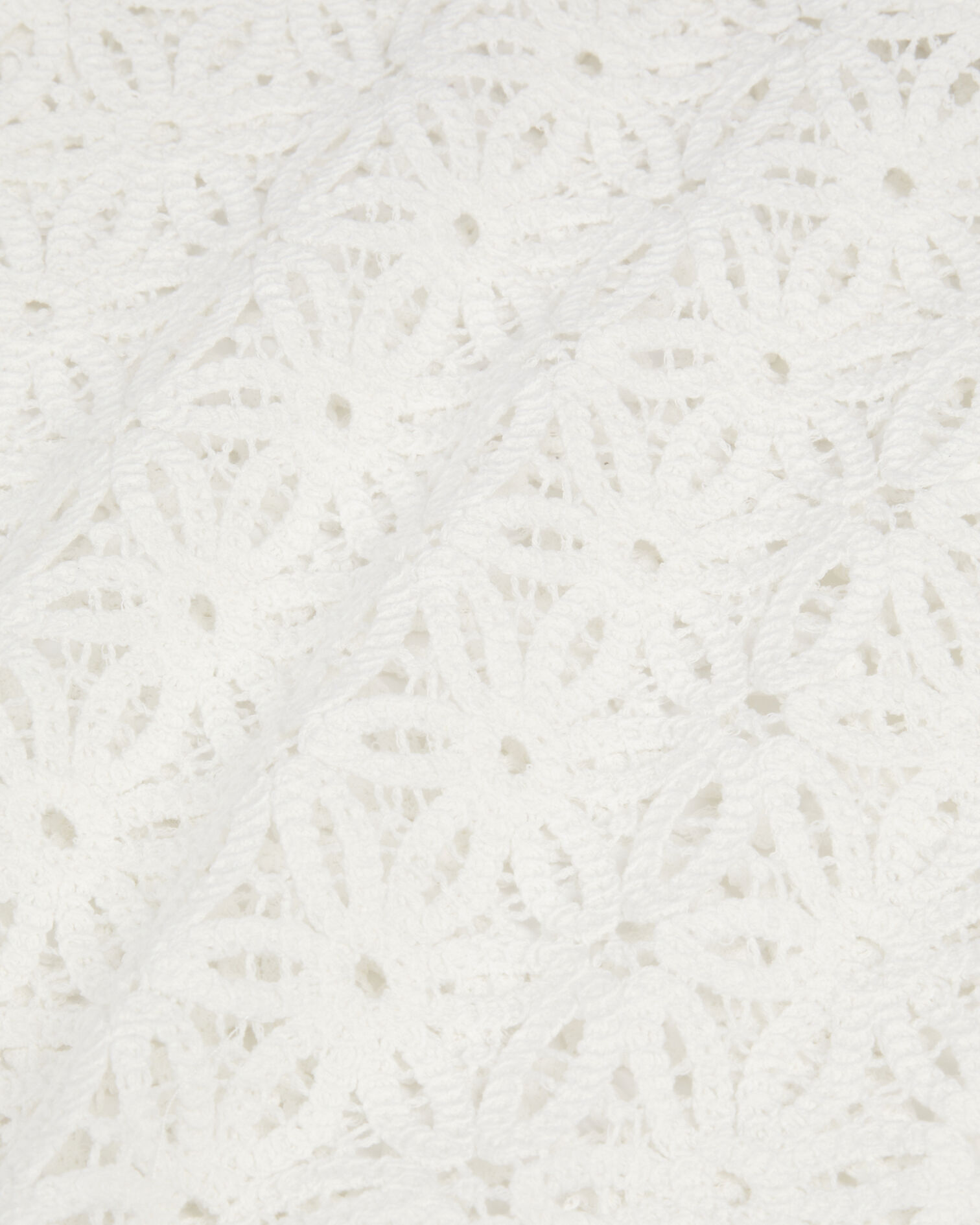 White guipure top, WHITE, hi-res image number null