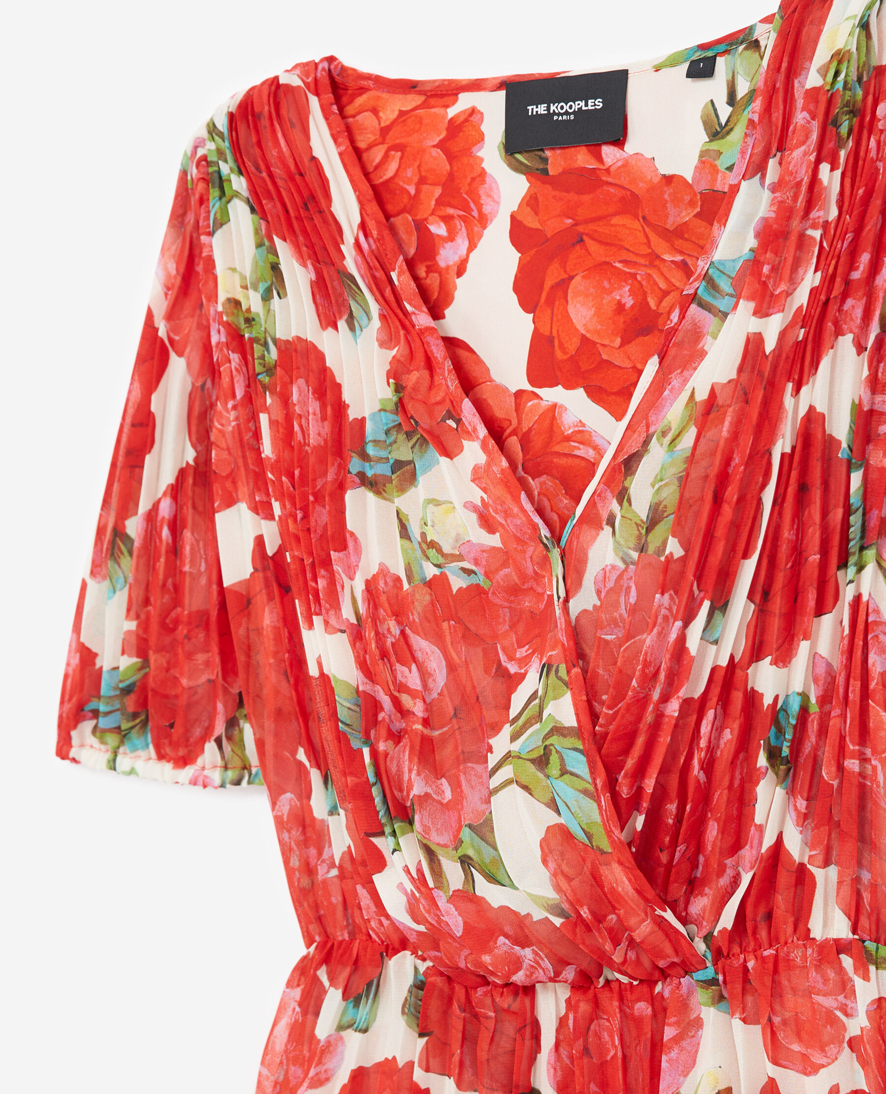Robe kooples rouge discount fleurs