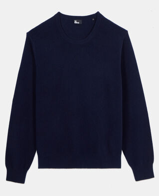 The Kooples HOMME NAVY pull en cachemire bleu marine