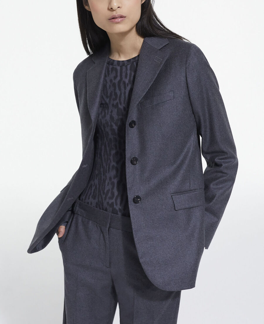 gray wool suit jacket