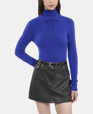 The Kooples FEMME BLUE ELECTRIC pull en cachemire bleu électrique