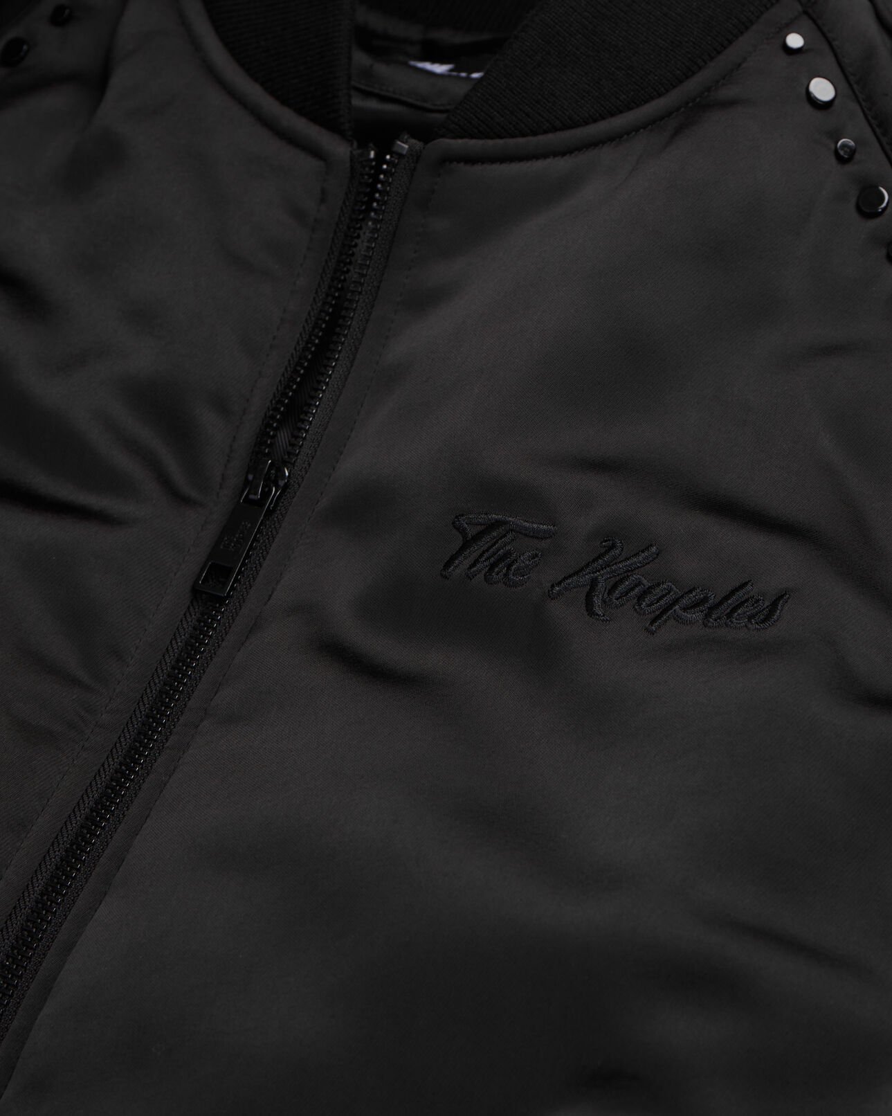 The Kooples MEN BLACK black jacket with wild tiger embroidery