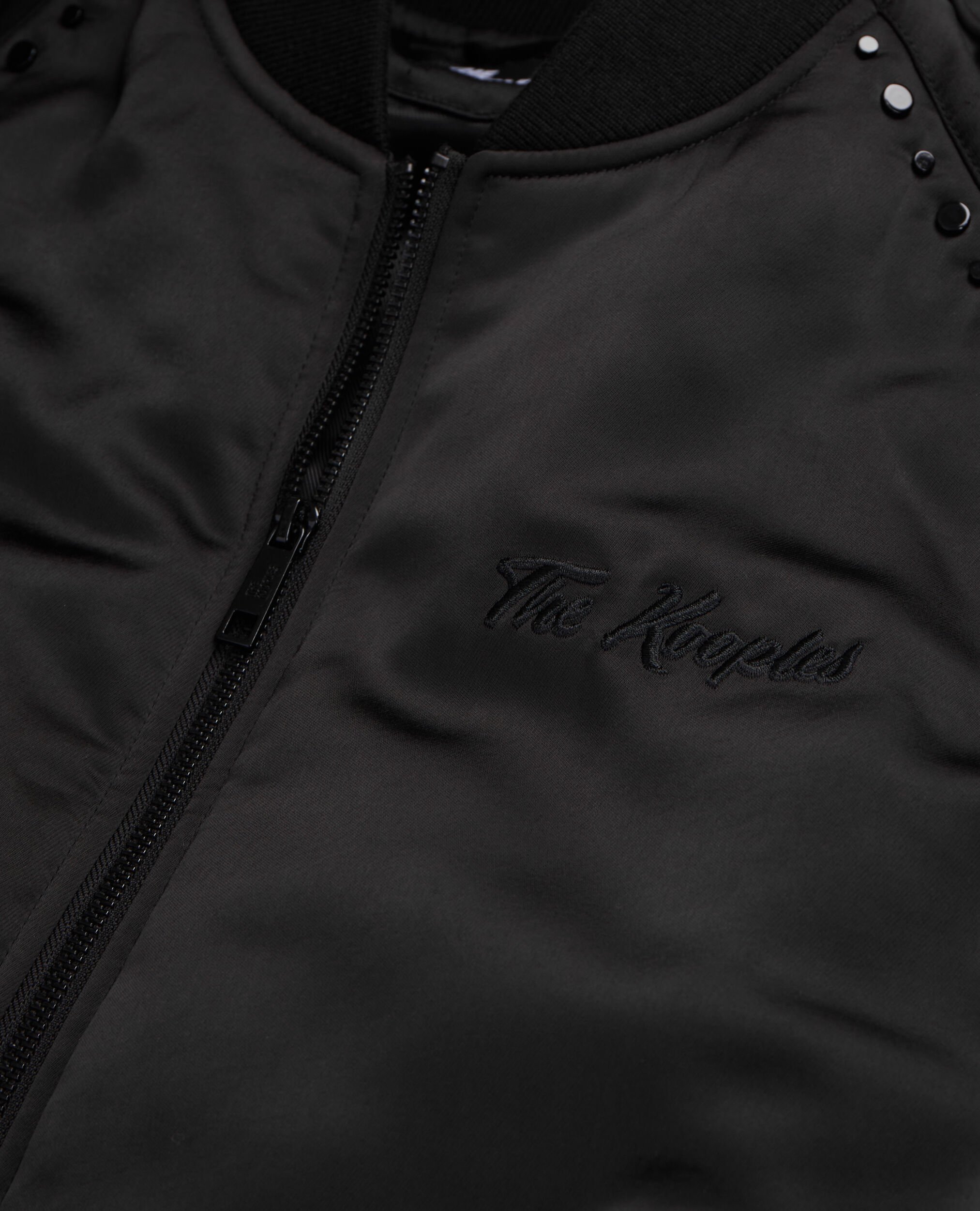 Black jacket with Wild tiger embroidery, BLACK, hi-res image number null