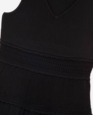 The Kooples WOMEN BLACK short black mesh dress