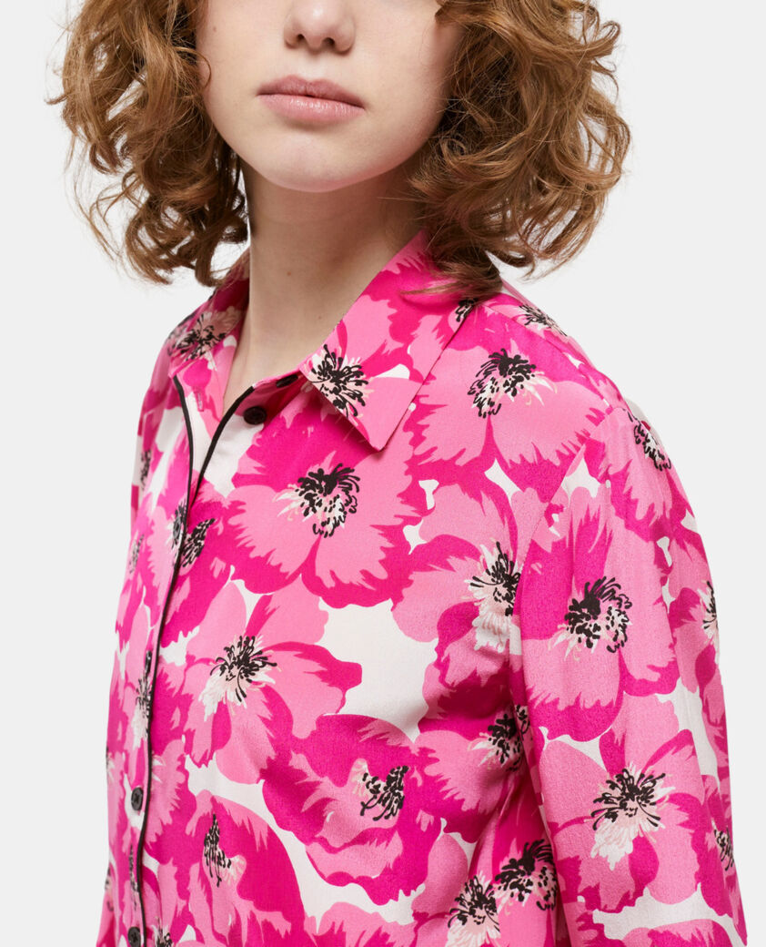 The Kooples FEMME PINK chemise imprim&eacute;e en soie