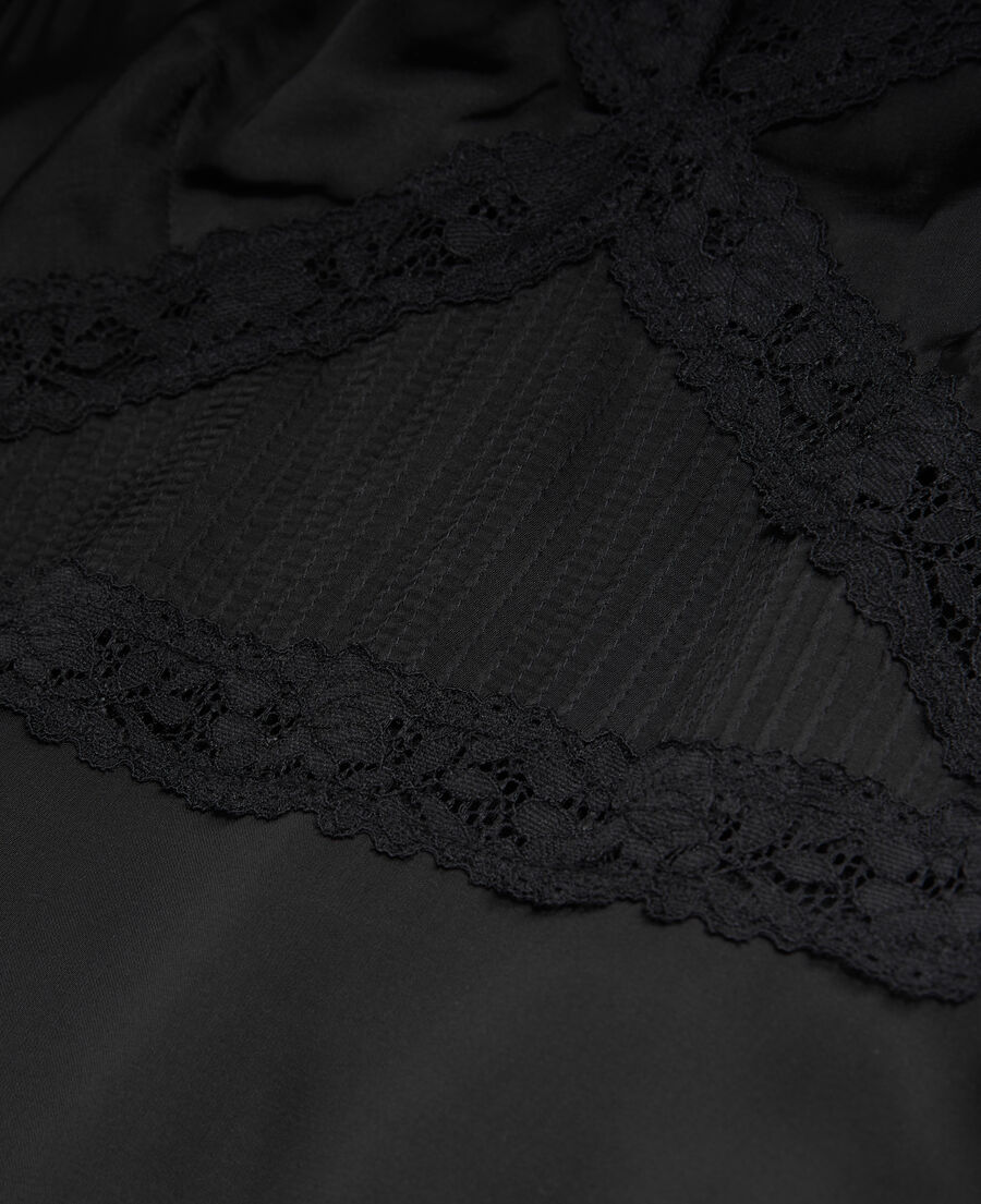 long black dress with lace details