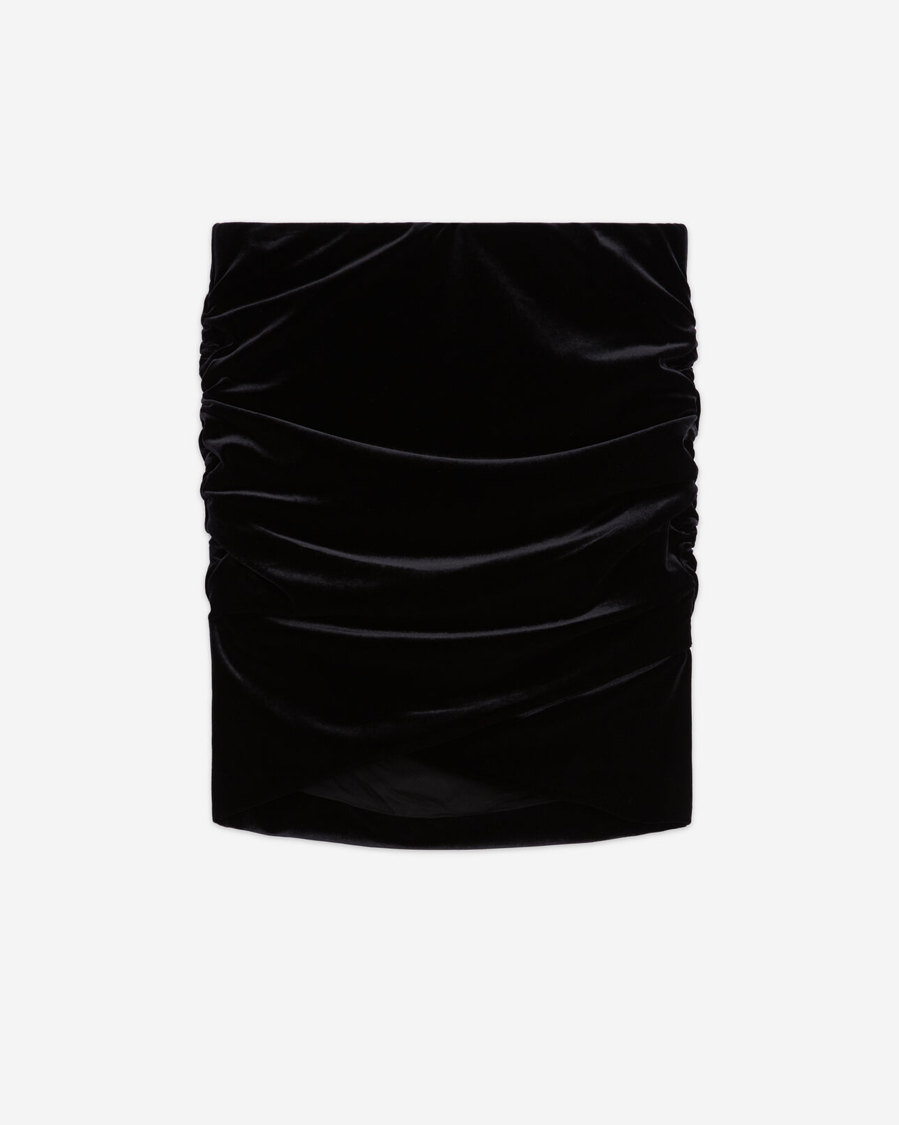 The Kooples FEMME BLACK jupe courte en velours noire