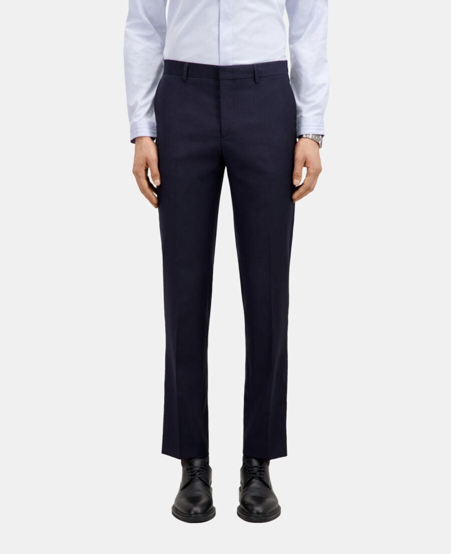 The Kooples HOMME NAVY pantalon de costume bleu marine en laine
