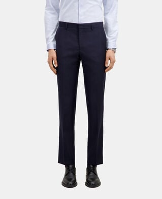 The Kooples HOMME NAVY pantalon de costume bleu marine en laine