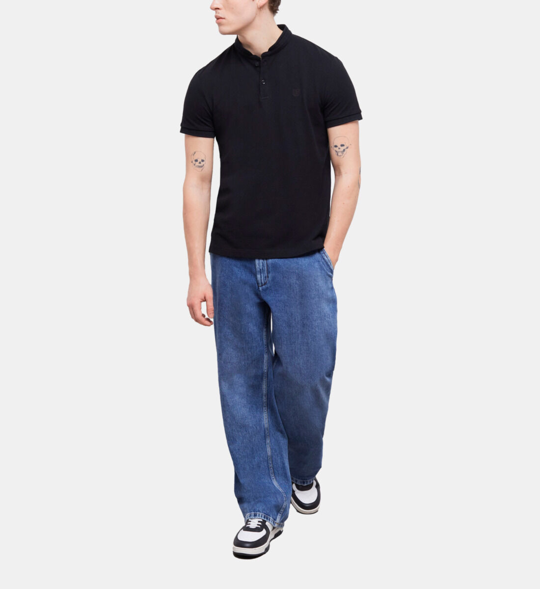 Cotton black on sale polo shirt