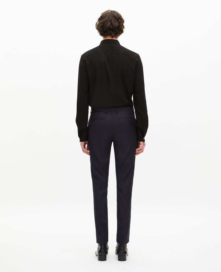 The Kooples MEN DARK NAVY blue slim-fit wool suit pants