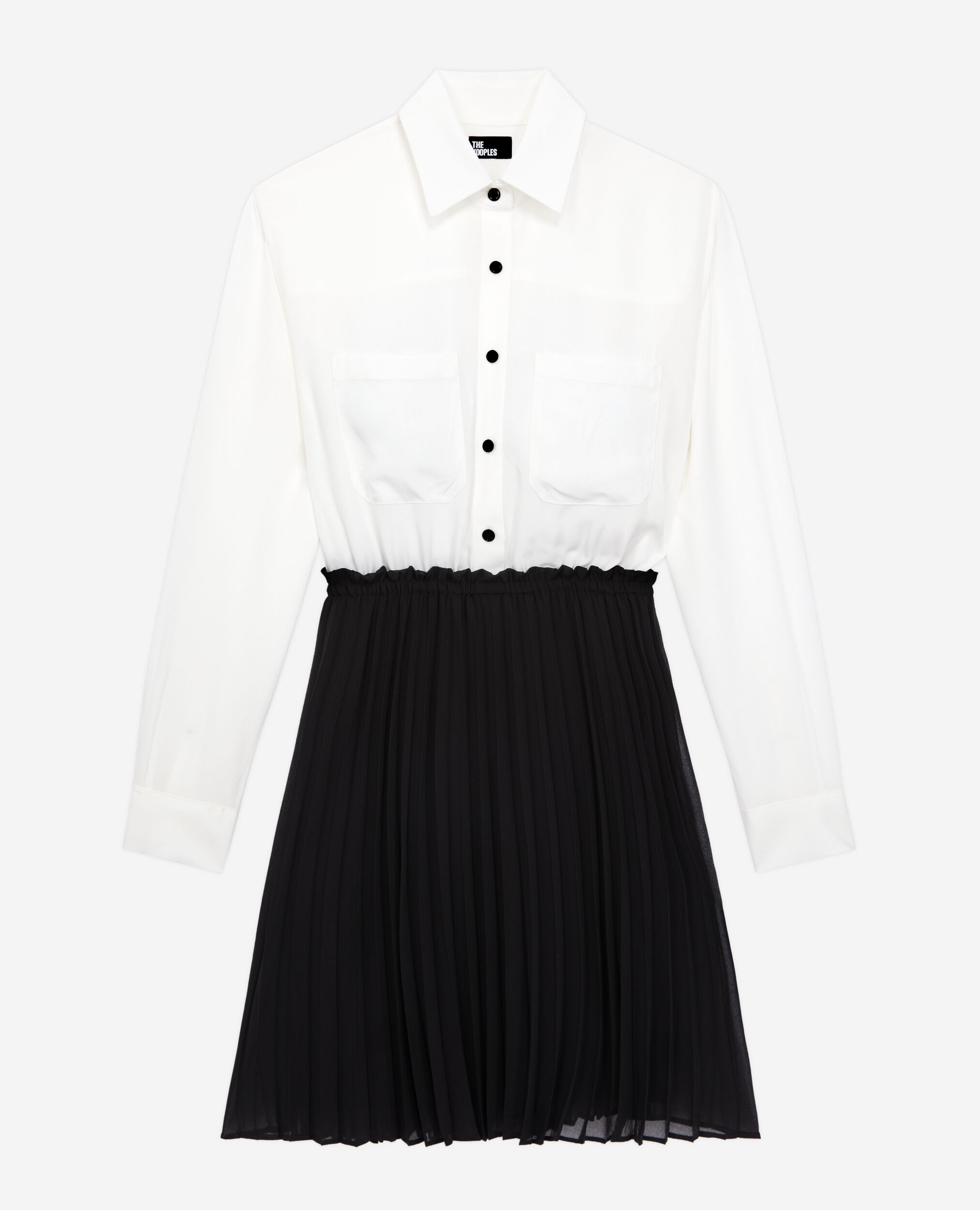 The kooples pleated shirt dress best sale