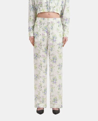 The Kooples MUJER LIGHT BLUE/WHITE pantalón estampado
