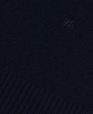 The Kooples WOMEN NAVY navy cashmere stand-up collar sweater