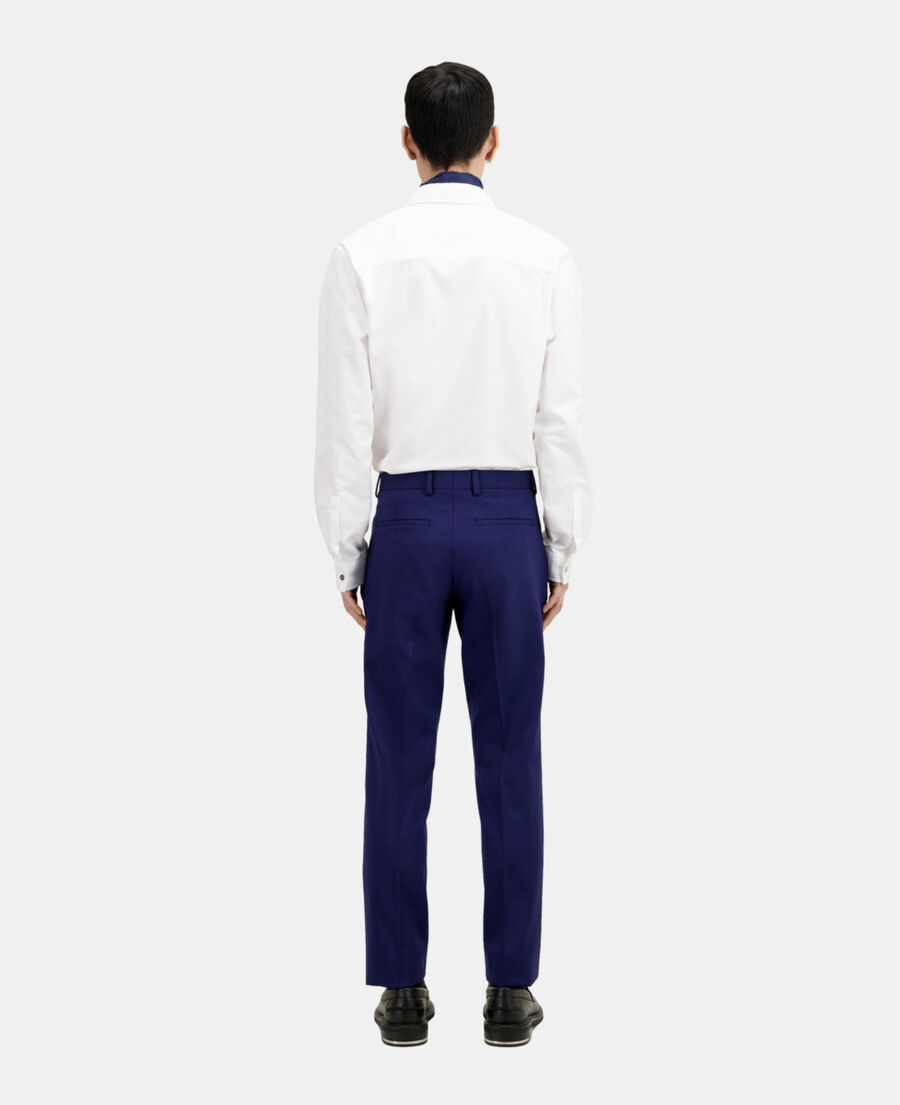 The Kooples H DARK BLUE bright blue wool suit trousers