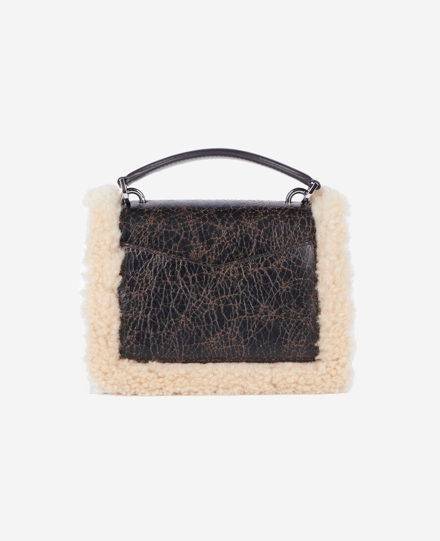 The Kooples FEMME BROWN sac emily small en cuir marron