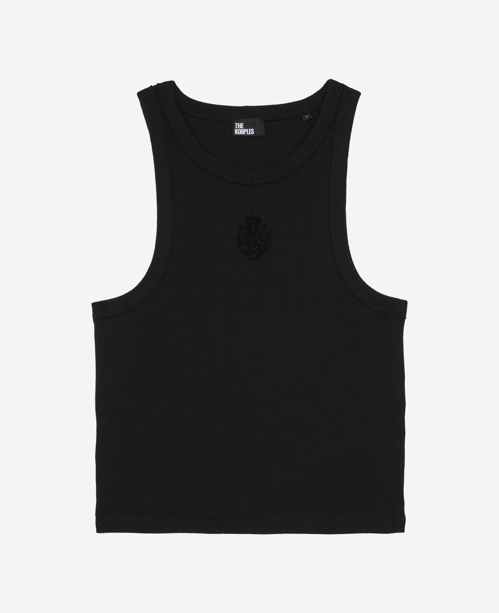 The Kooples FEMME BLACK débardeur avec blason noir