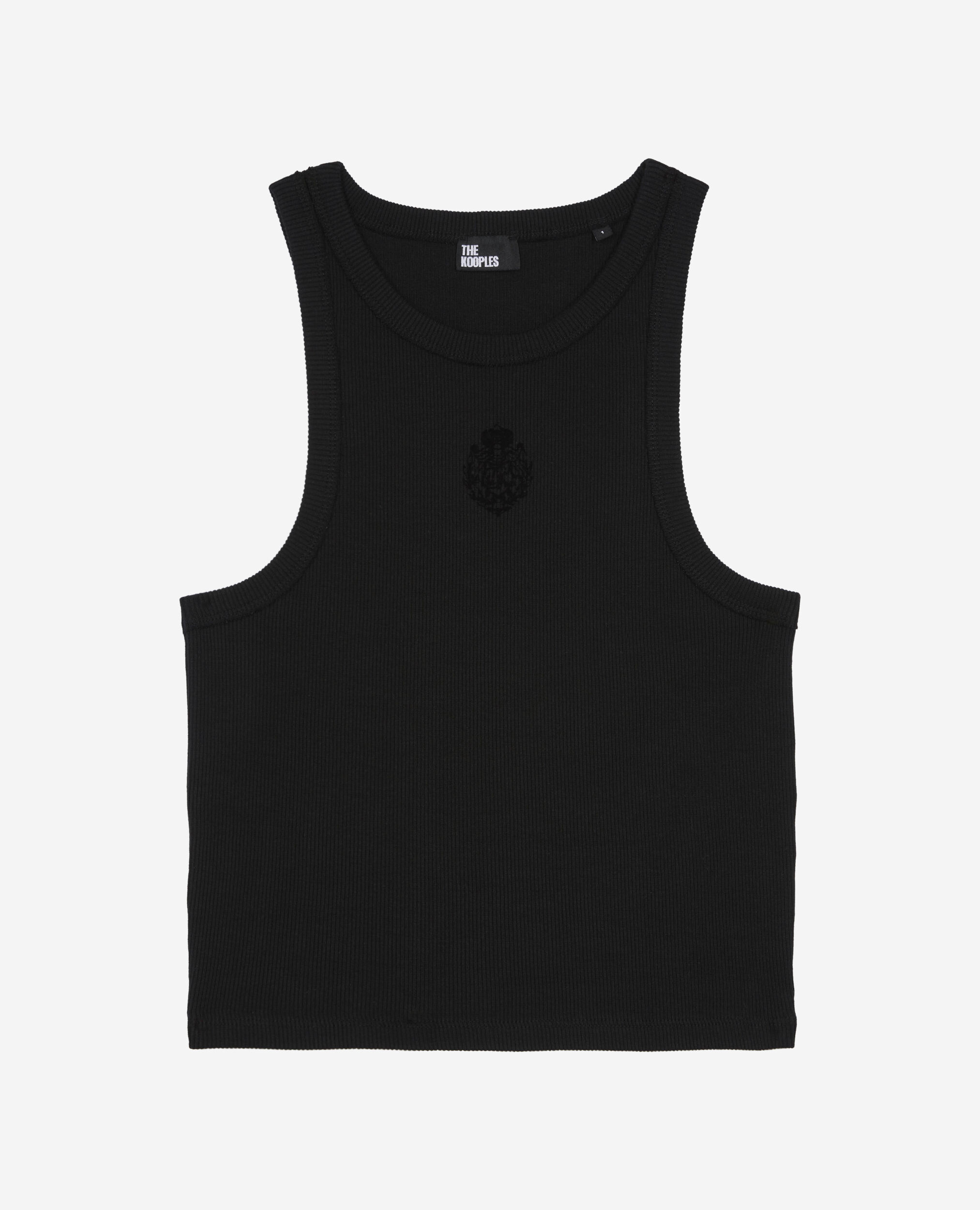 Débardeur avec blason noir, BLACK, hi-res image number null