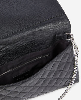 The Kooples DAMEN BLACK mittelgro&szlig;e vintage-pochette aus leder