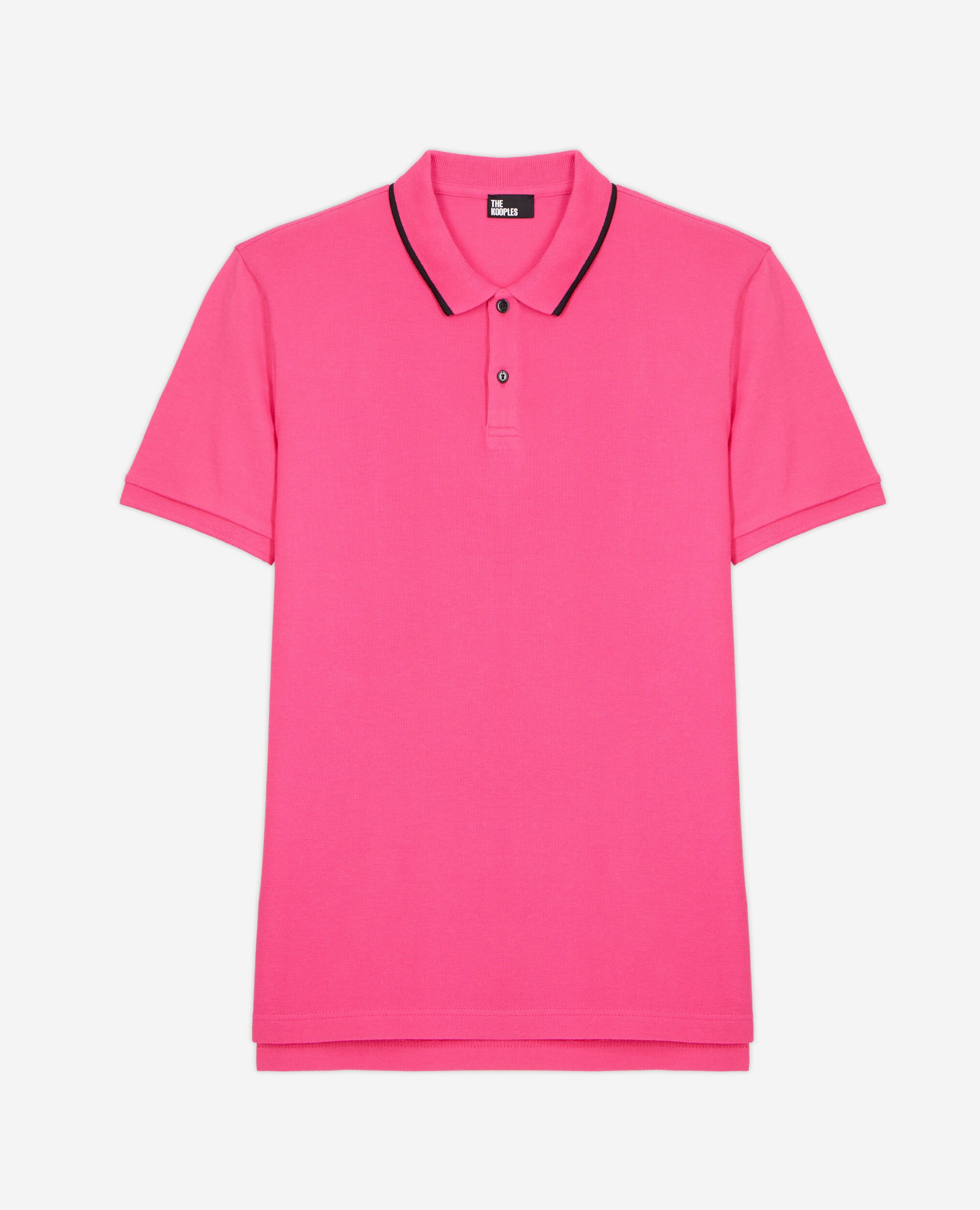 The pink polo shirt with logo, an iconic piece from The Kooples! Buy