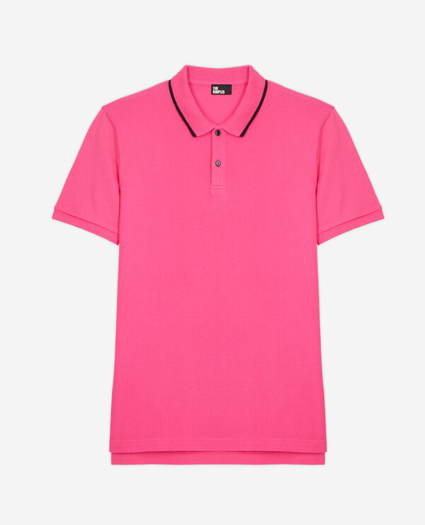 polo rose avec logo