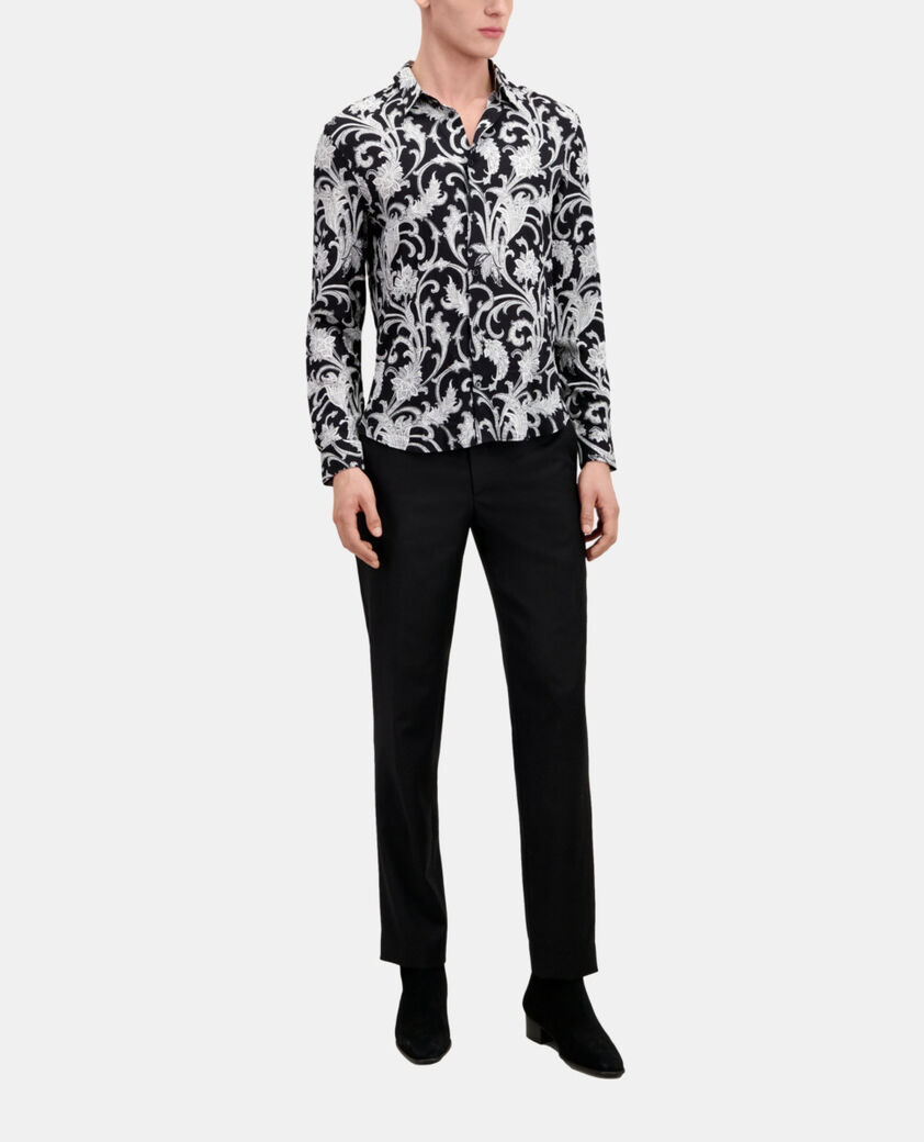 The Kooples HOMBRE BLACK WHITE camisa estampada