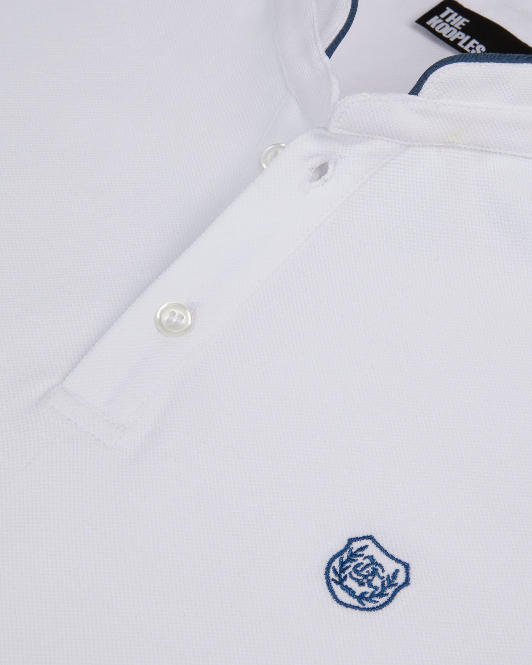 White pique cotton polo t shirt The Kooples