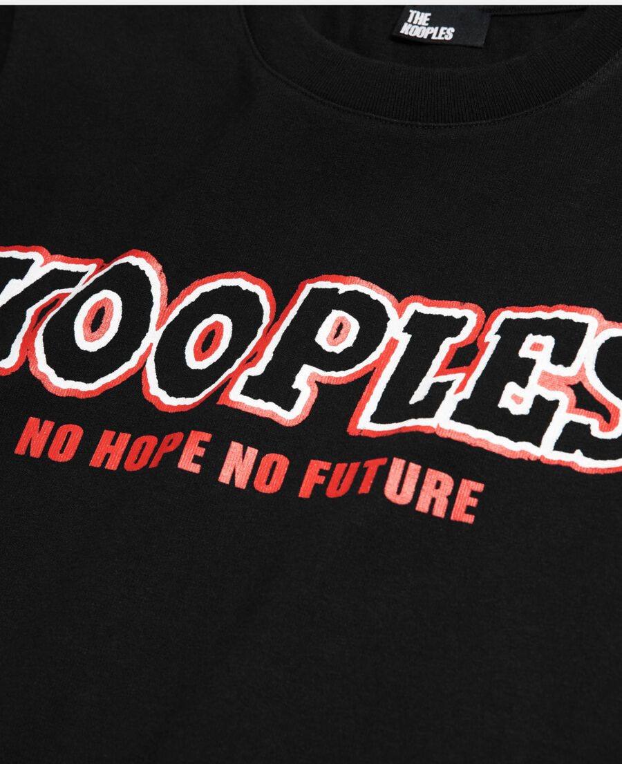 t-shirt sérigraphié noir