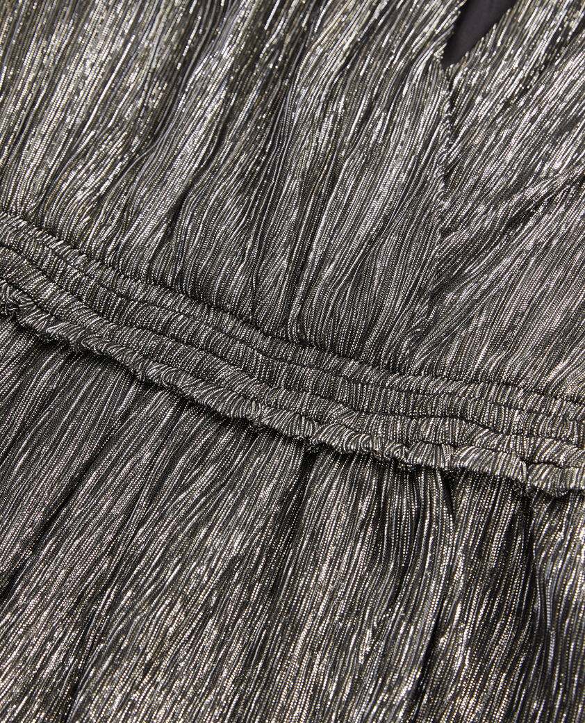 The Kooples FEMME SILVER robe longue argentée