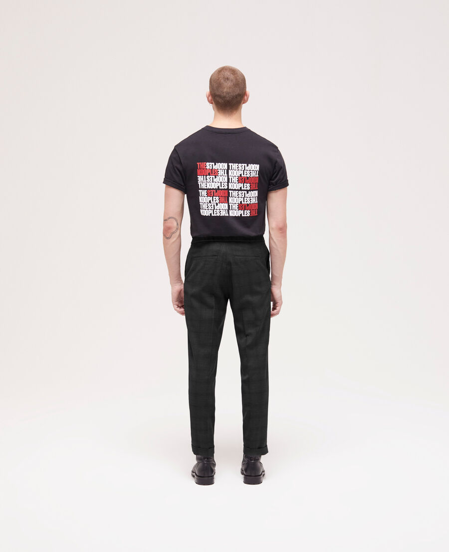 pantalon de costume à motif