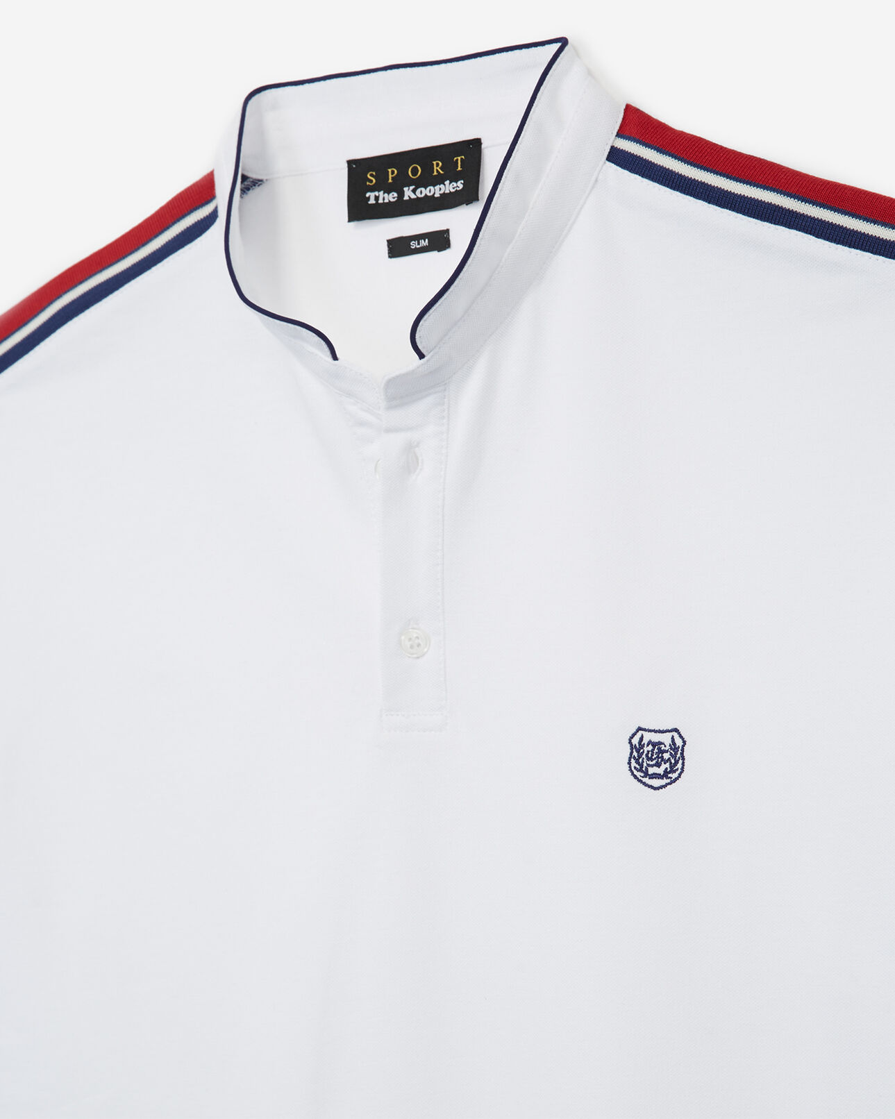 The Kooples HOMME WHITE polo manches courtes