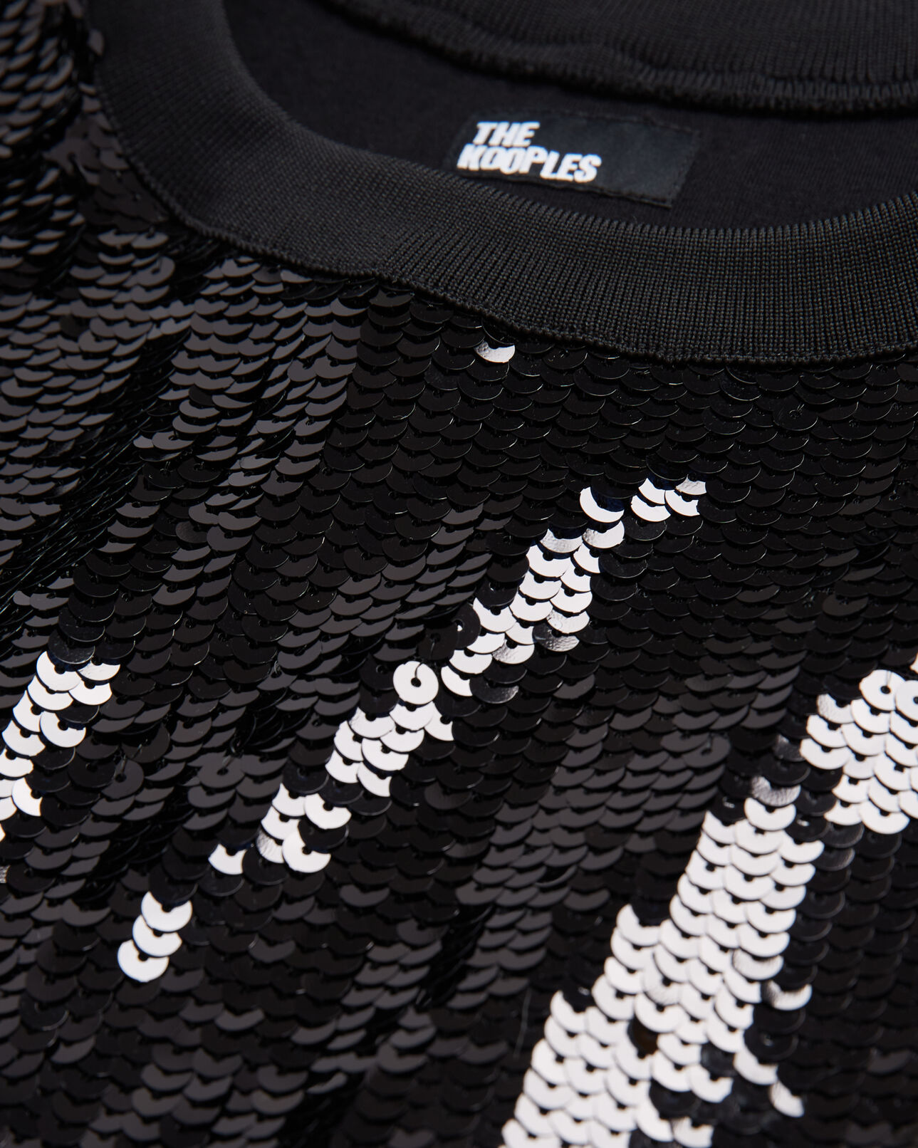 The Kooples WOMEN BLACK short black sequin dress